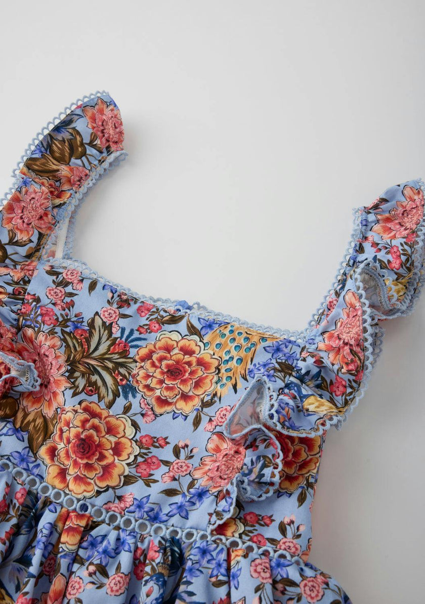 Iliana Cotton Frill Maxi Dress