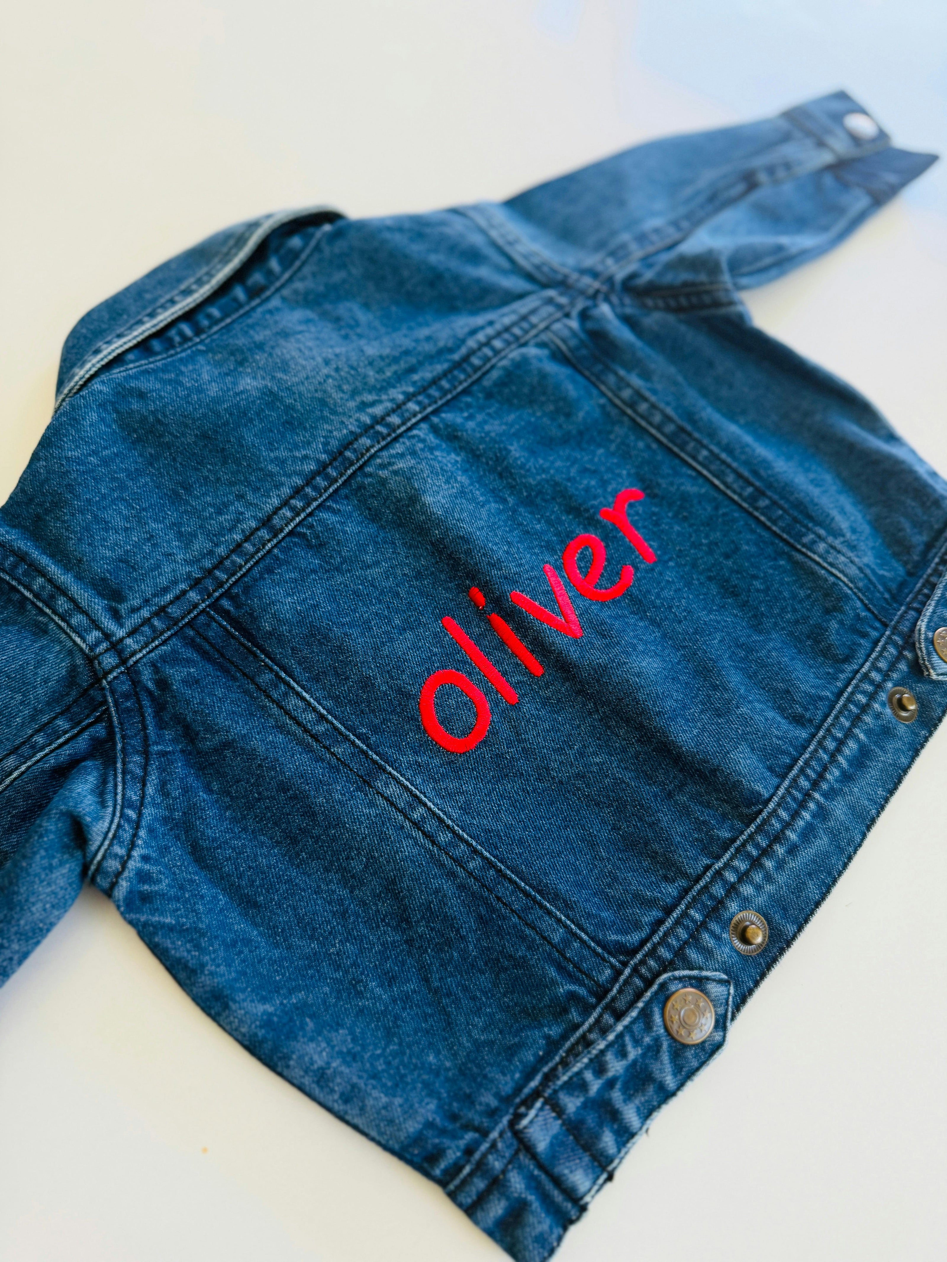 Baby & Kids Back Embroidery Denim Jacket