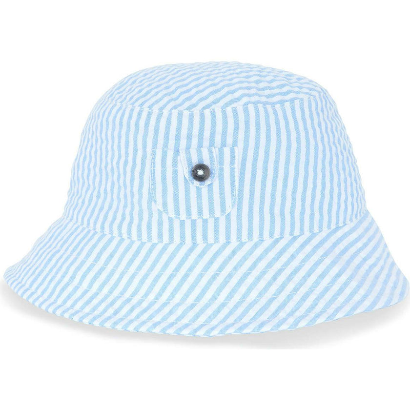 TARTINE ET CHOCOLAT Azure Stripes Baby Bucket Hat