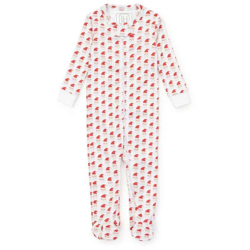 Parker Zipper Pajama - Whimsical Santa
