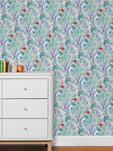 Papier peint JAZZ coloris Bleu