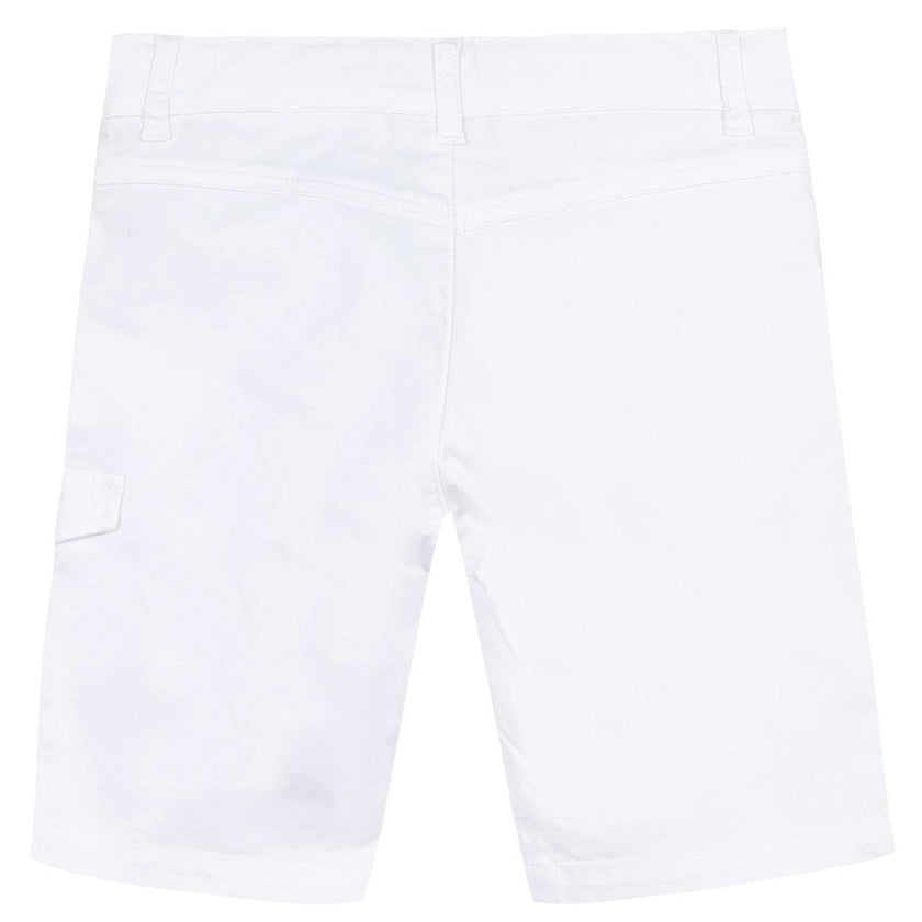 White Twill Shorts