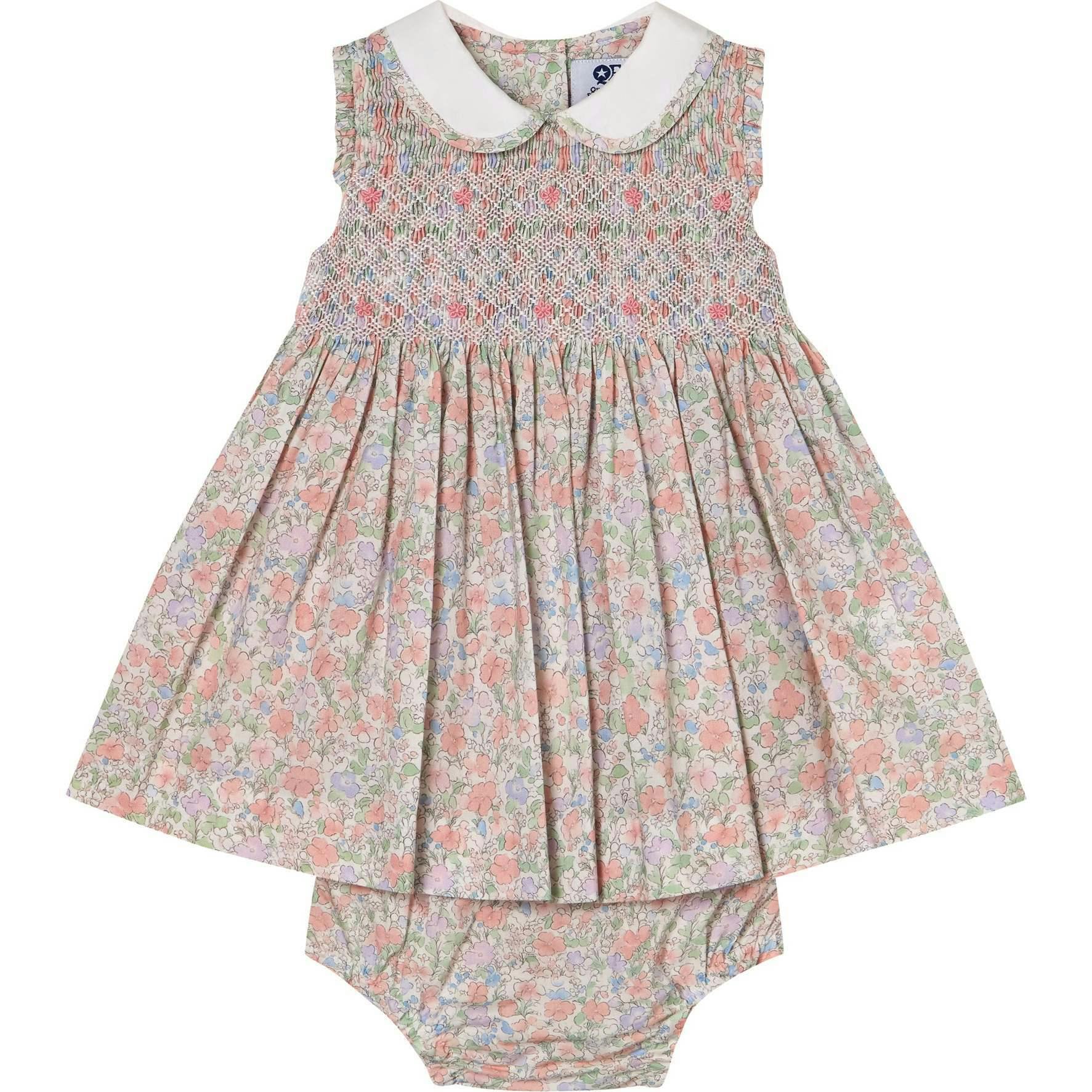 Hand-Smocked Baby Dress - Flora