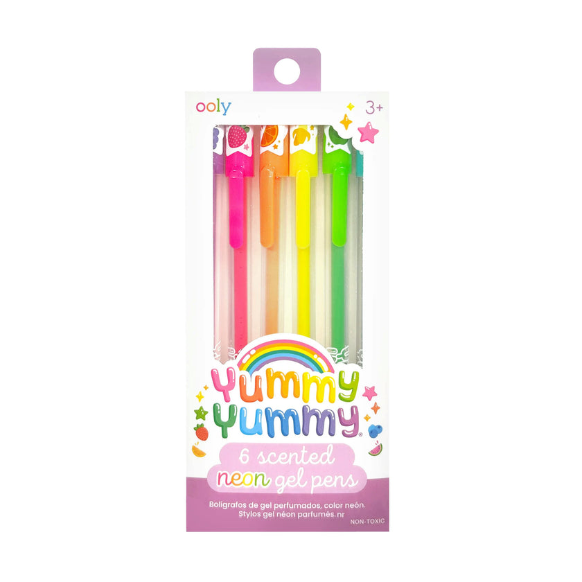 Yummy Yummy Scented Gel Pens - Neon - Set of 6