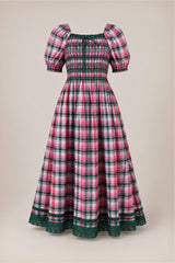 Sunday Best Dress in Vibrant Plaid