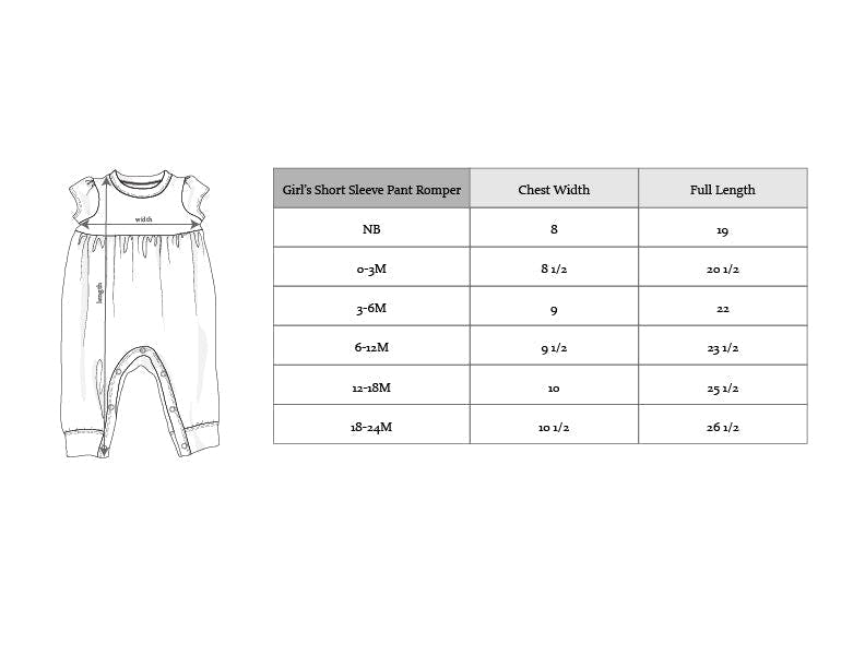 Baby Girl Short Sleeve Pant Romper