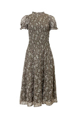 Jennifer Dress in Olive Blossom