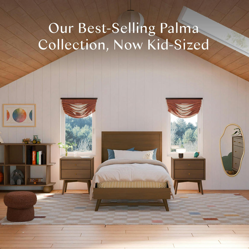 Palma Twin Bed in Natural Walnut