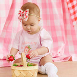 Berry Cute Strawberry Short Sleeve Romper - Ballet