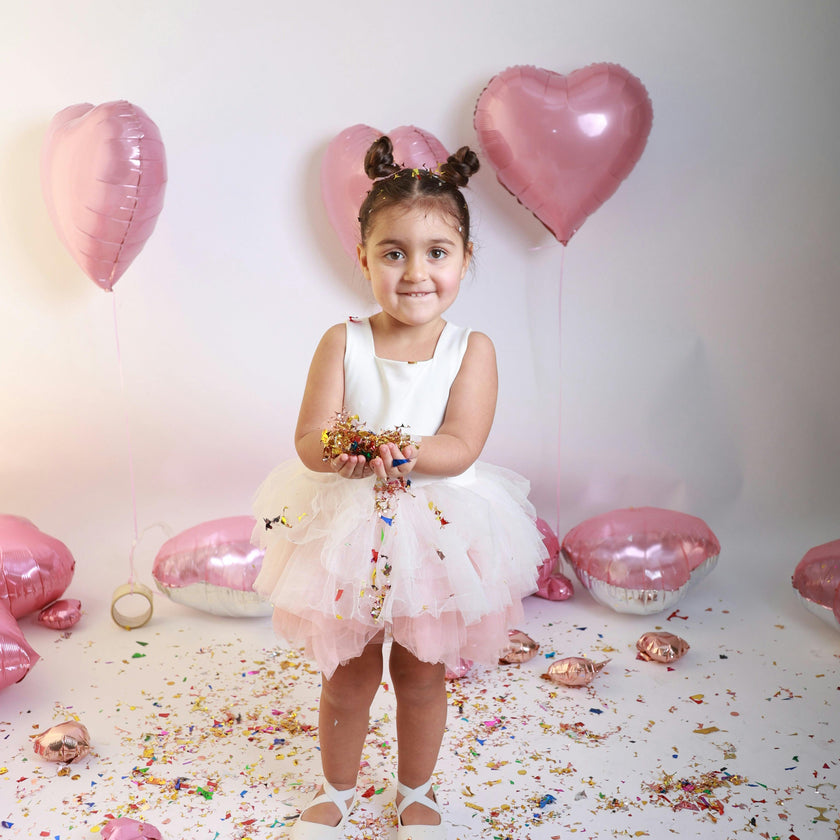 Pink Flamingo Solid Tutu Dress