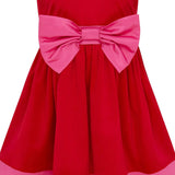Florence Bow Satin Girls Party Dress
