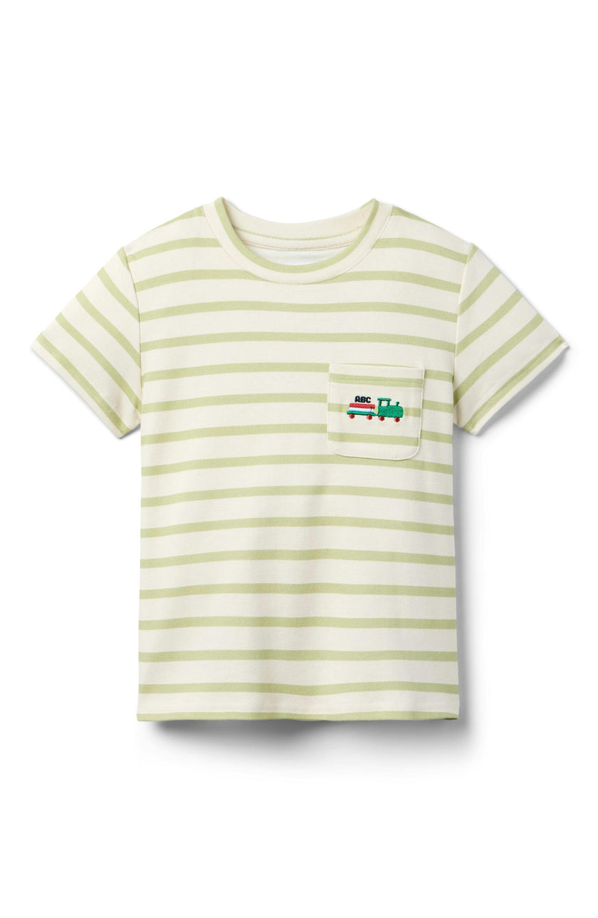 Jackson Pocket Tee - Campus Stripe