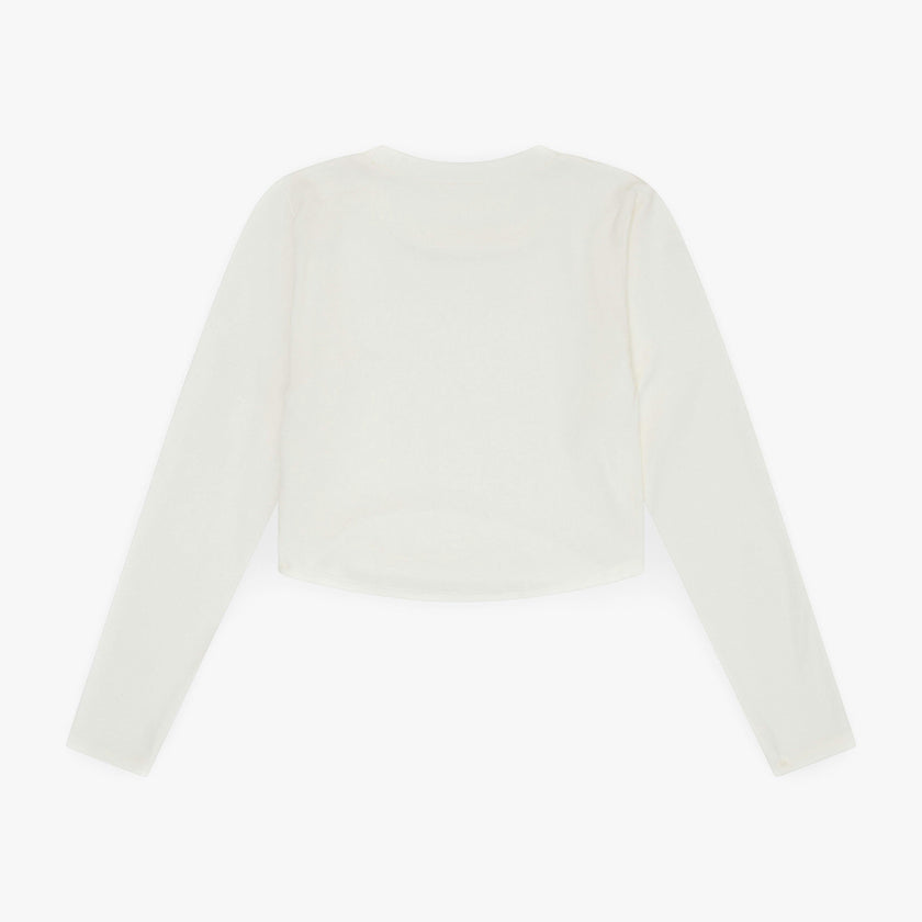 Tenly Rayon Rib Curved Hem L/S Top