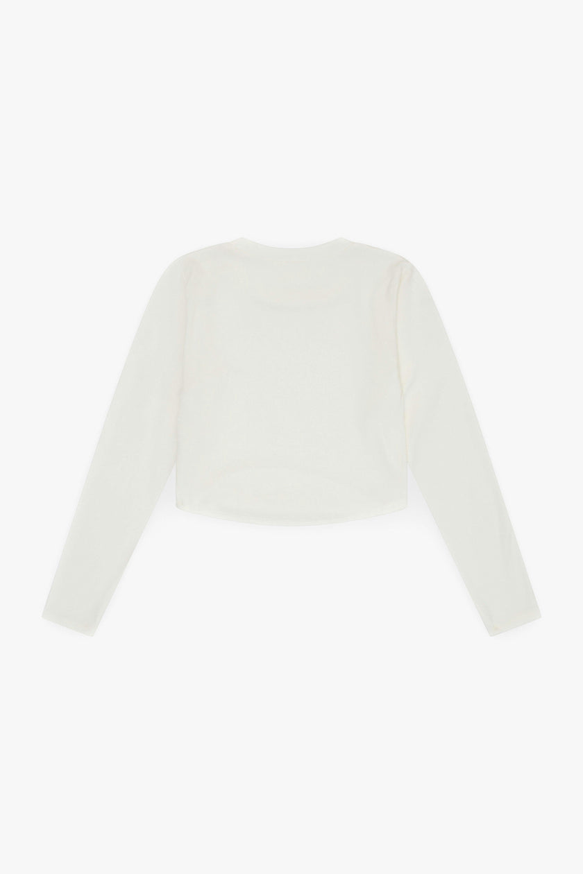 Tenly Rayon Rib Curved Hem L/S Top