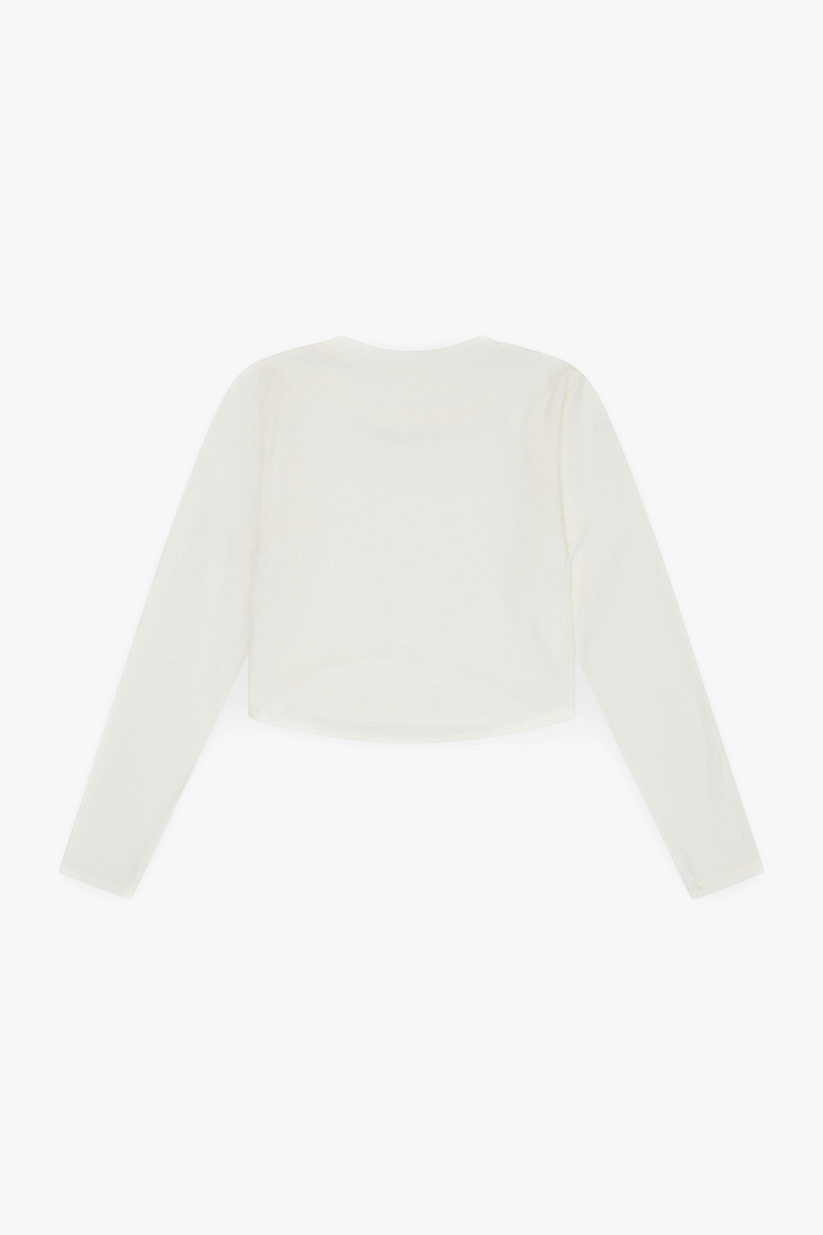 Tenly Rayon Rib Curved Hem L/S Top