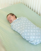 Kaleidoscope Evergreen Cotton Fitted Crib Sheet