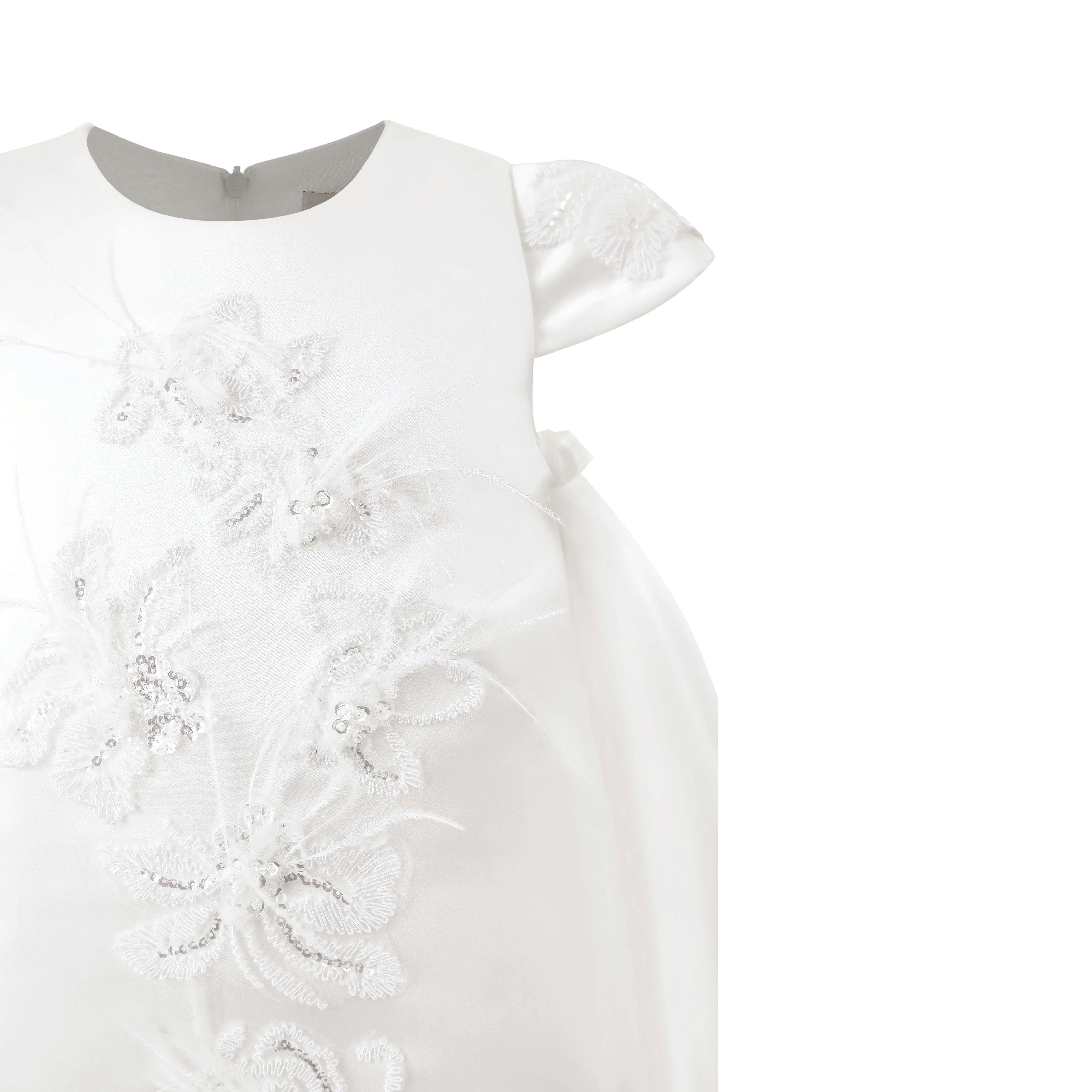 White Embroidered Briavelle Dress