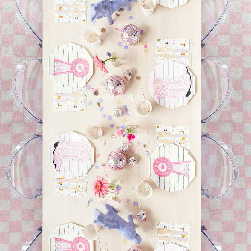 Pink Rodeo Ribbon Guest Napkins