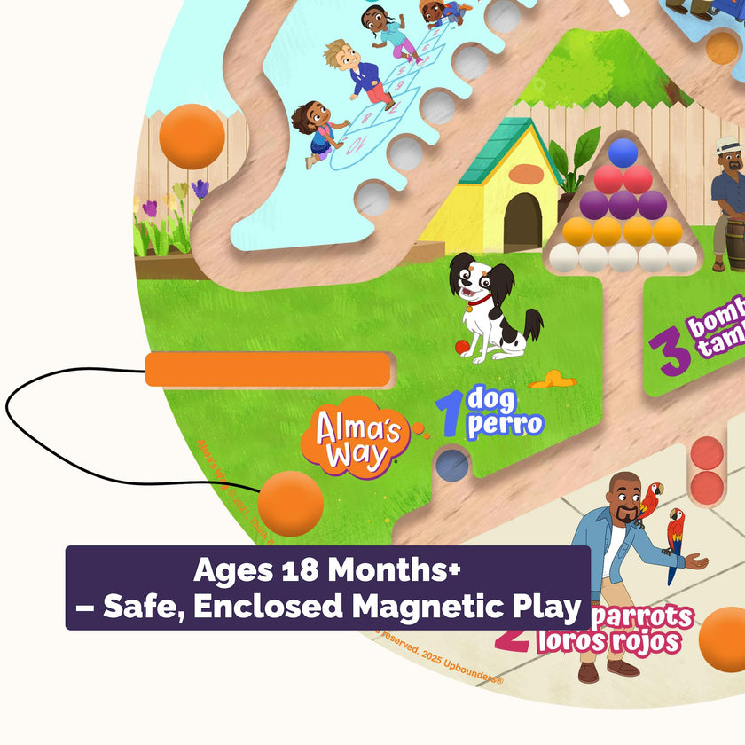 Alma’s Way™ “How Do You Say?” Bilingual Montessori Maze Toy