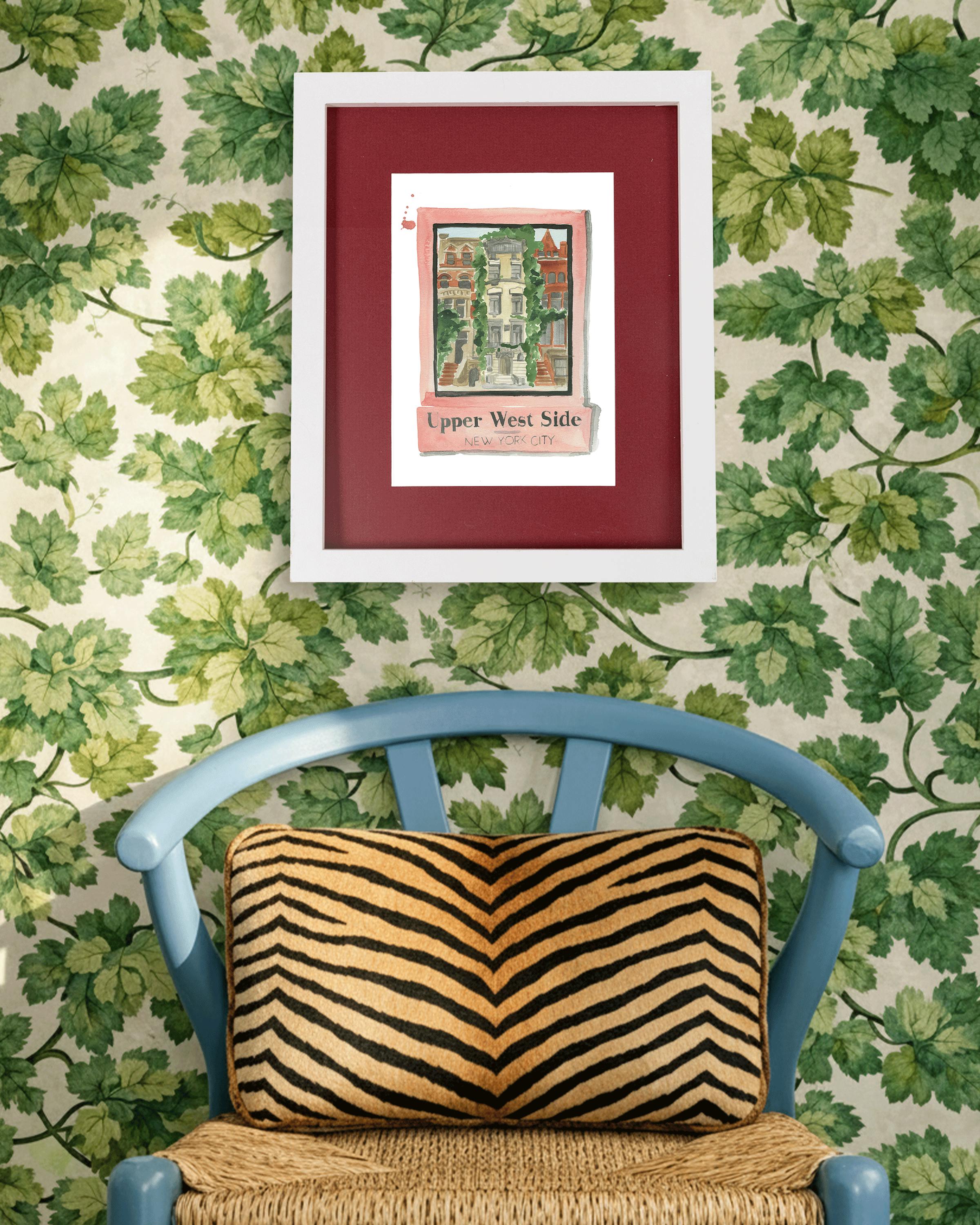 Upper West Side NYC Matchbook Art Print