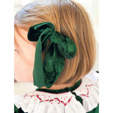 Bow in Green Velvet