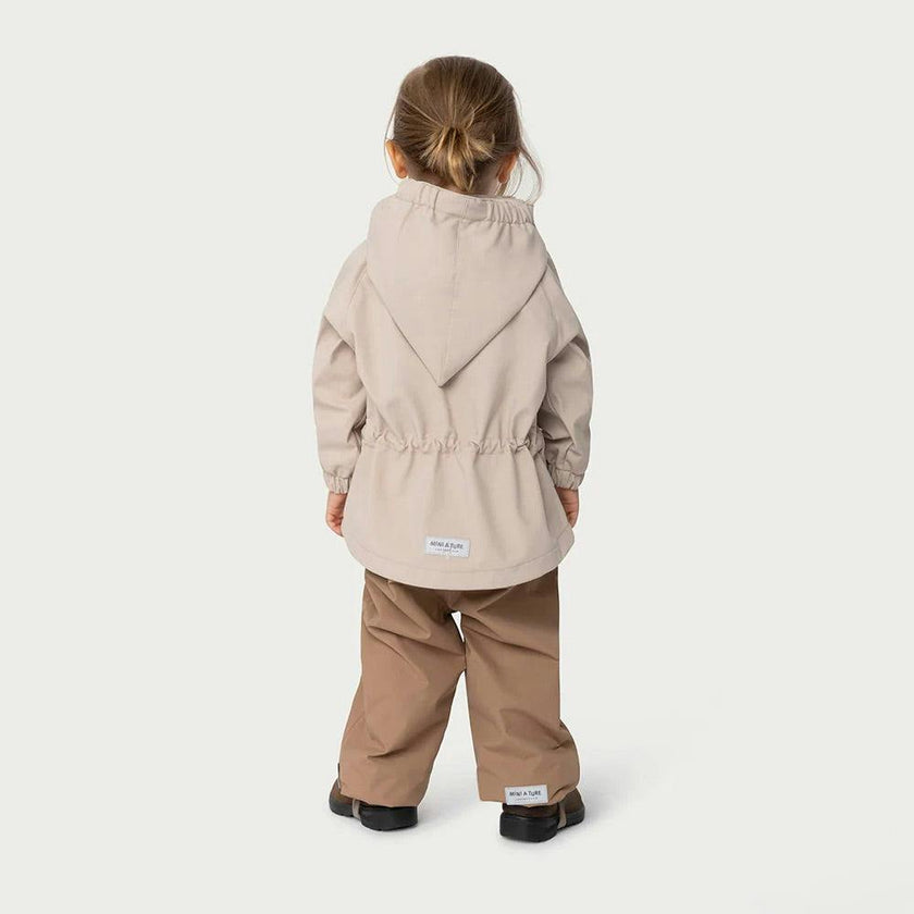 MINI A TURE MATWAI Spring Softshell Jacket. GRS - Sesame