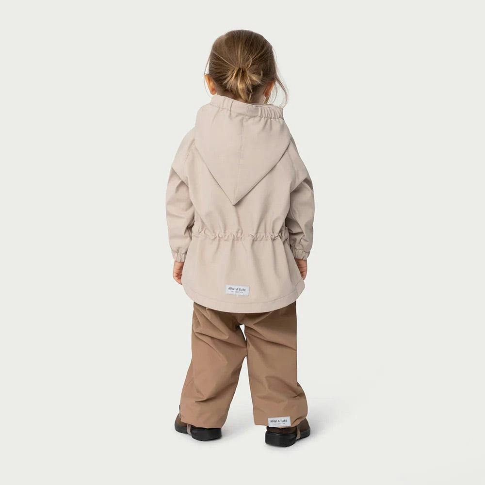 MINI A TURE MATWAI Spring Softshell Jacket. GRS - Sesame