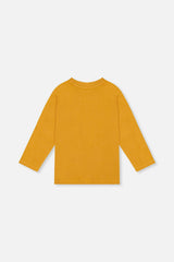 Long Sleeve Organic Cotton T-Shirt Mustard Yellow