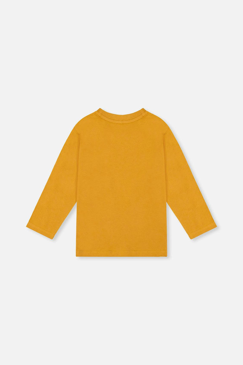 Long Sleeve Organic Cotton T-Shirt Mustard Yellow