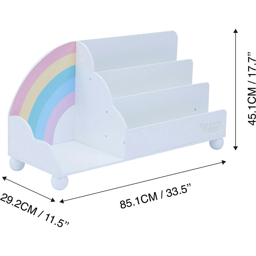 Rainbow Wooden Display Bookcase