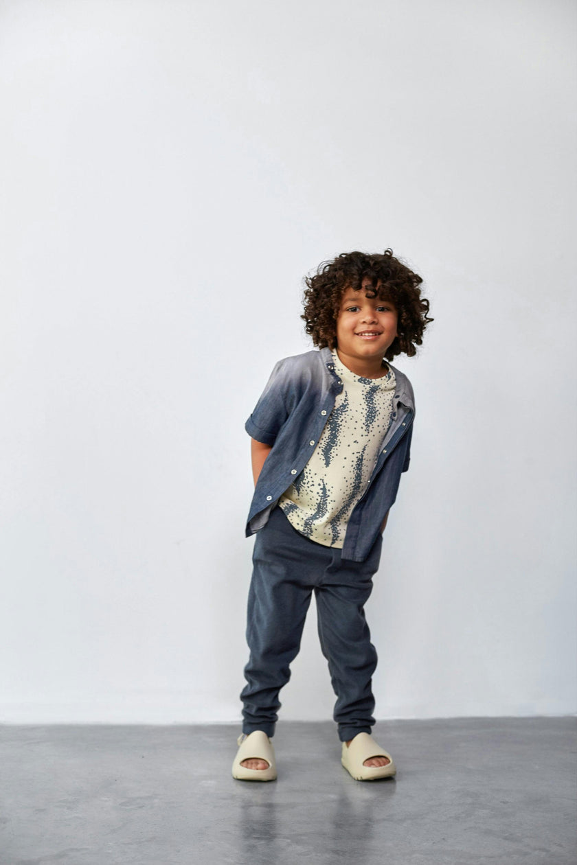Boxy T-Shirt with All Over Print