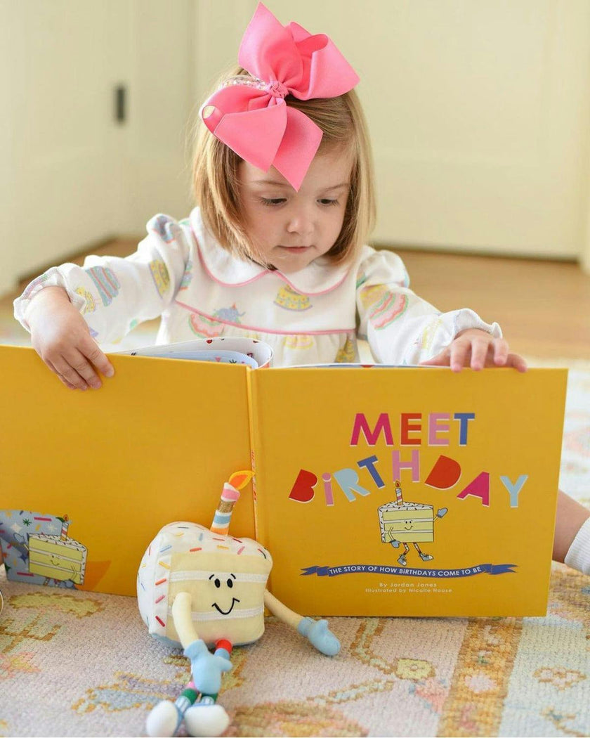 Packed Party Meet Birthday Children's Book with Birthday Plush Toy and Keepsake Gift Box - 32-Page Hardcover Birthday Story with Memento Pockets
