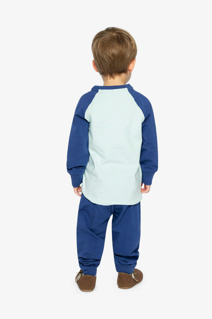 Organic Cotton T-Shirt & Pant Set Very Pale Turquoise