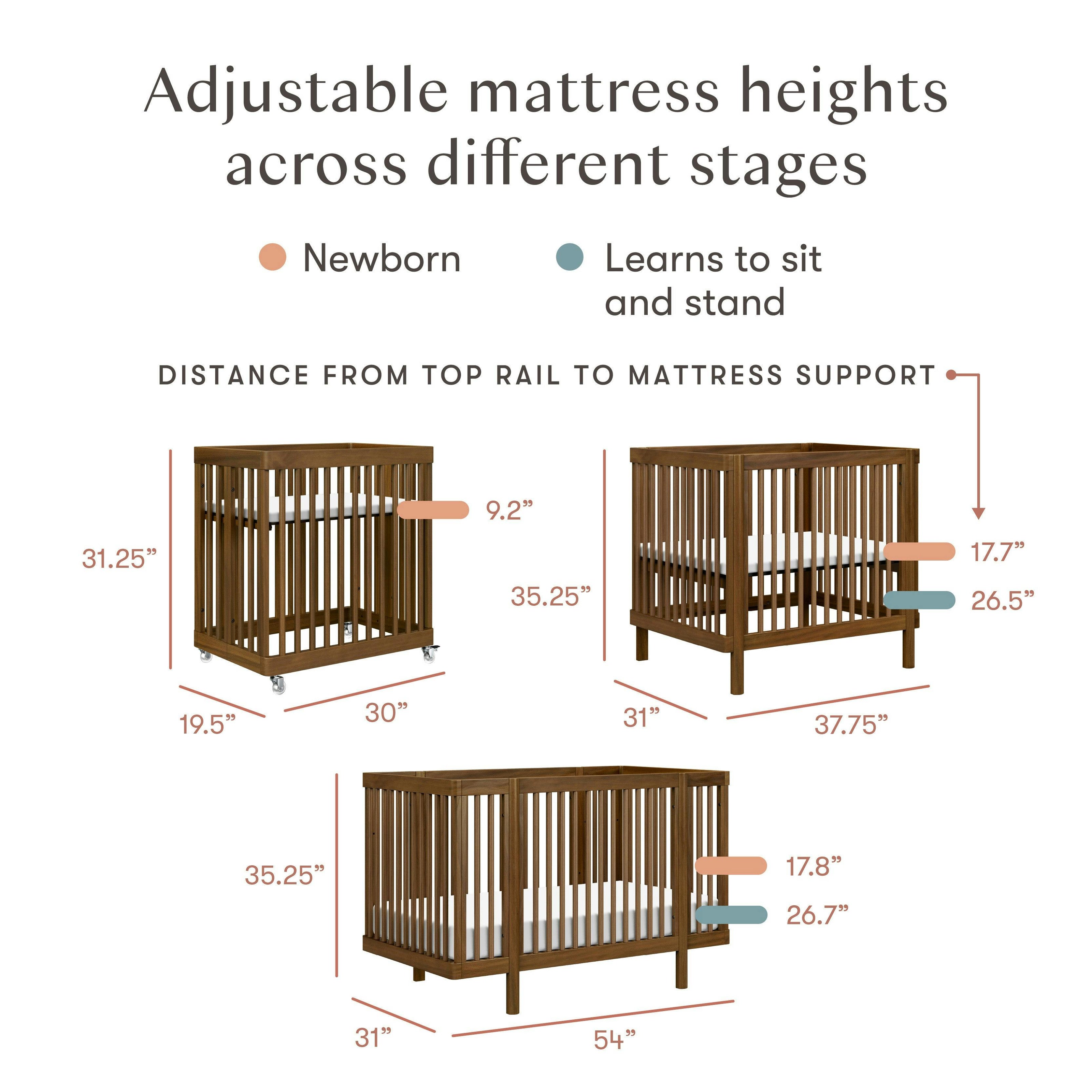 Babyletto Pogo 8-in-1 Convertible Crib with All-Stages® Conversion Kits