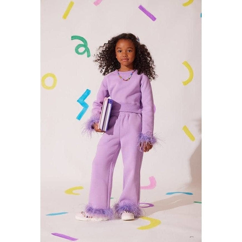 Lavender Feather Athletic Set
