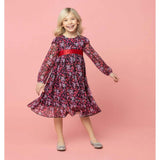 Chloe Winter Floral Party Dress