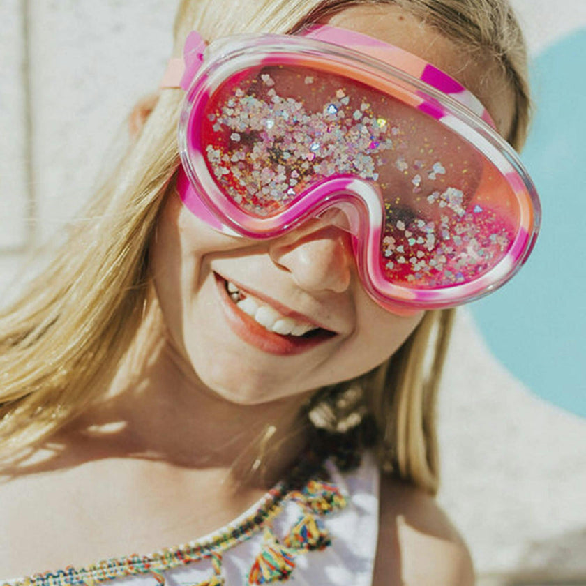 Sand Art Pink Swim Mask