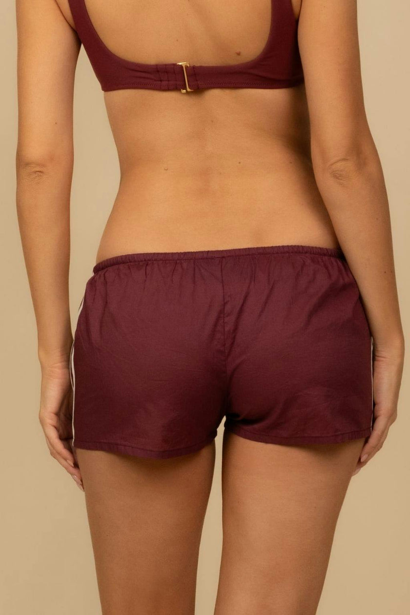 Sporty Low-Rise Drawstring Short