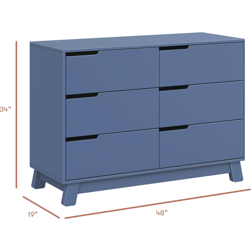 Hudson 6-Drawer Assembled Double Dresser