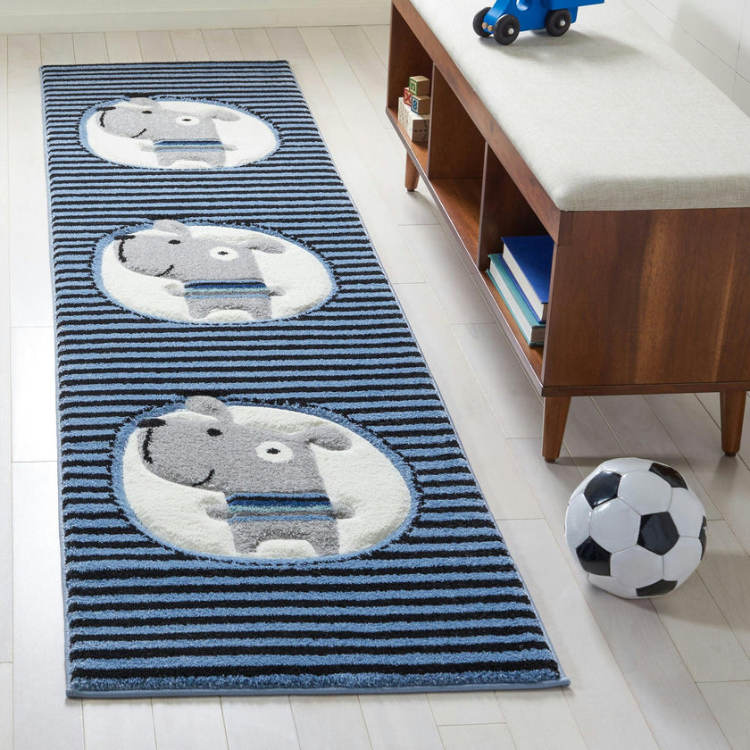 Carousel Kids Buster Rug, Navy