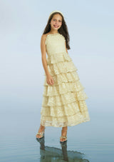 Tanya Lace Frill Maxi Dress