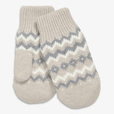Kids knit mittens in fair isle