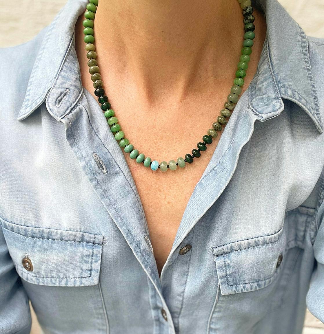 Secret Garden Gemstone Necklace