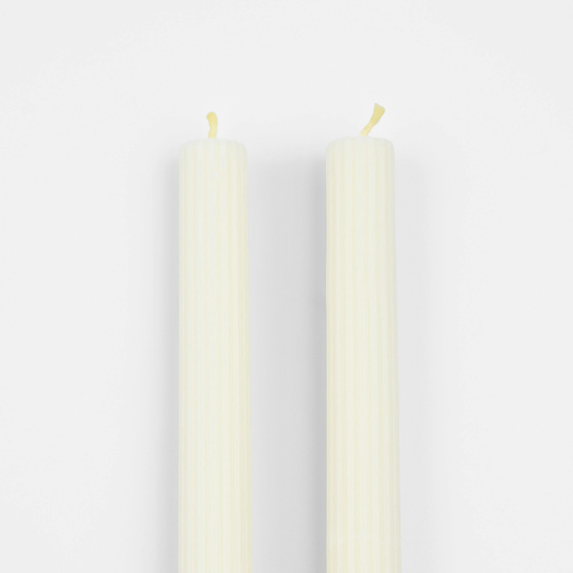 Ivory Table Candles