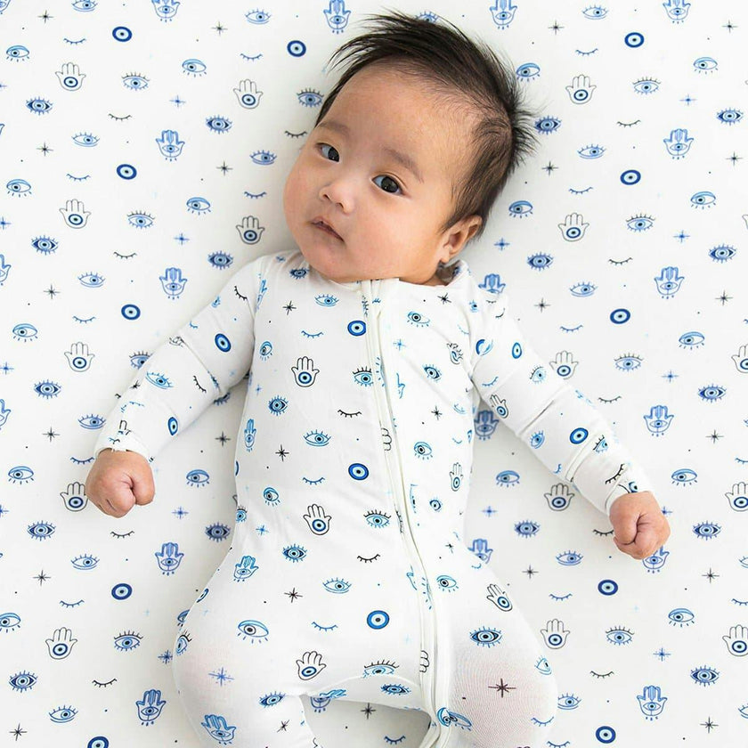 Eye Bamboo Swaddle & Beanie Set