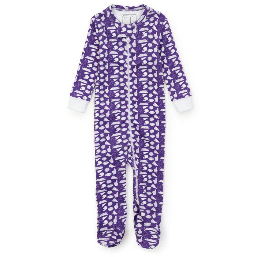 Parker Zipper Pajama - Pep Rally Purple