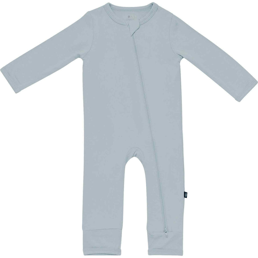 Zippered Romper, Fog