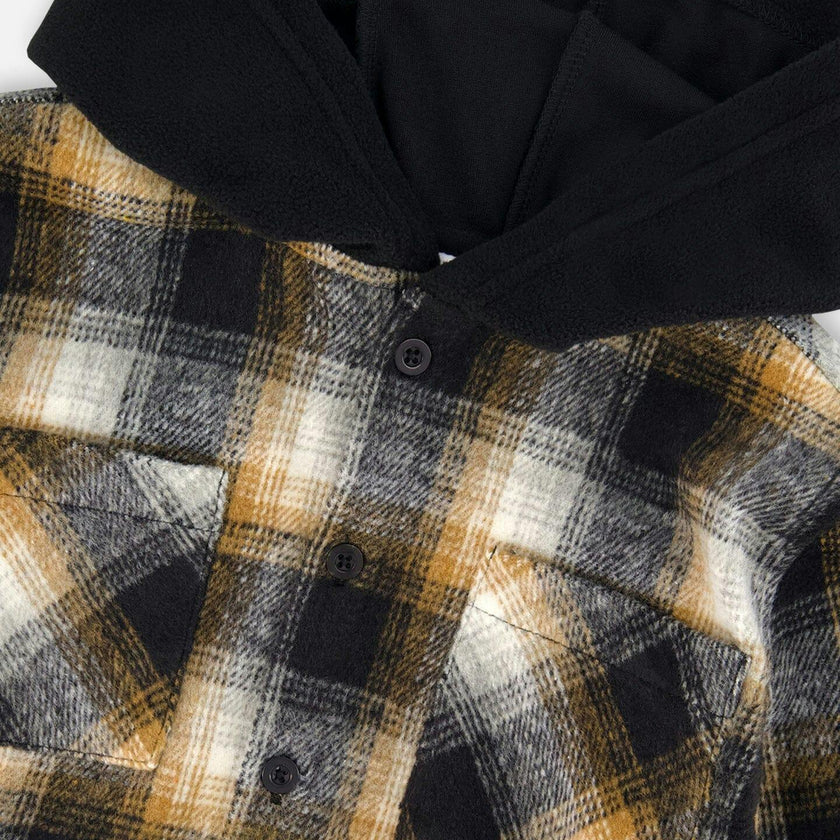 Hooded Polar Fleece Overshirt with Hood