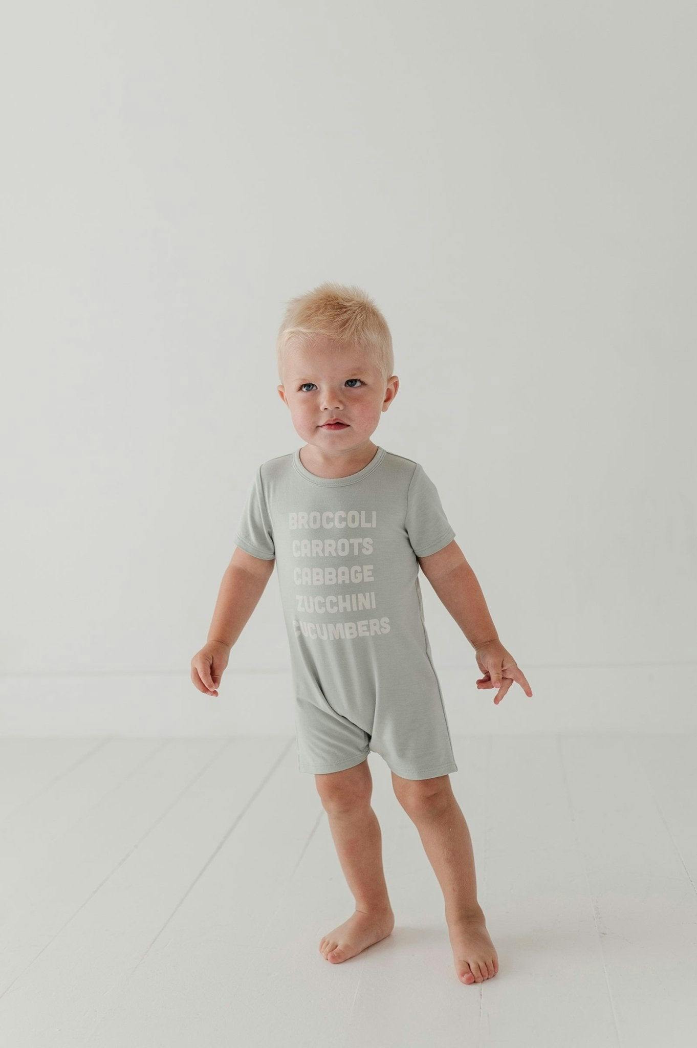 Baby Boy Short Sleeve Tee Romper in Farm