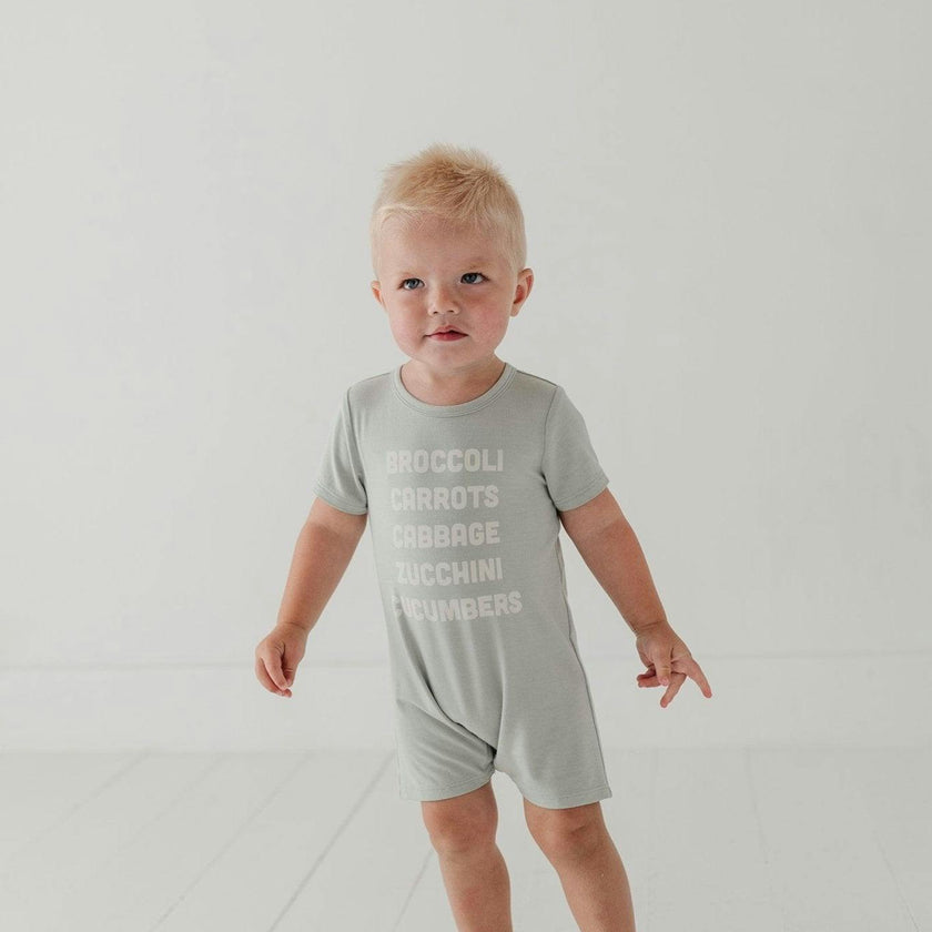 Baby Boy Short Sleeve Tee Romper in Farm